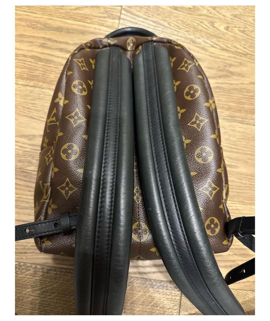 LOUIS VUITTON Коричневый кожаный рюкзак, фото 3