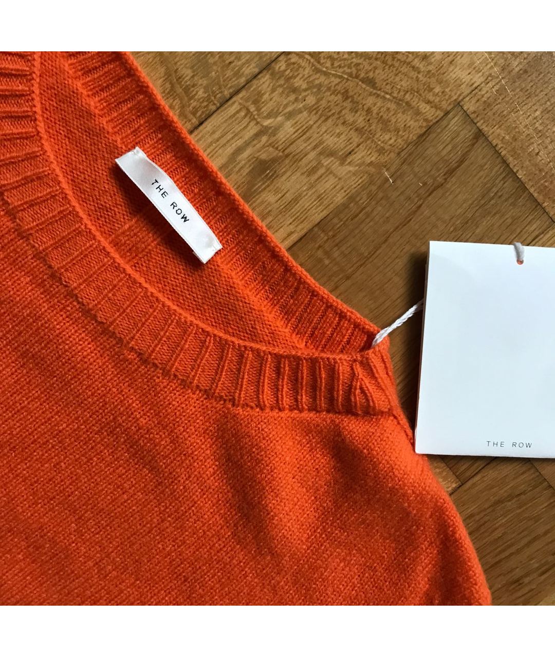 THE ROW Оранжевый кашемировый джемпер / свитер, фото 4