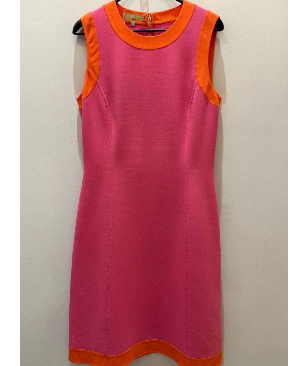 MICHAEL KORS COLLECTION Розовое шерстяное платье, фото 6