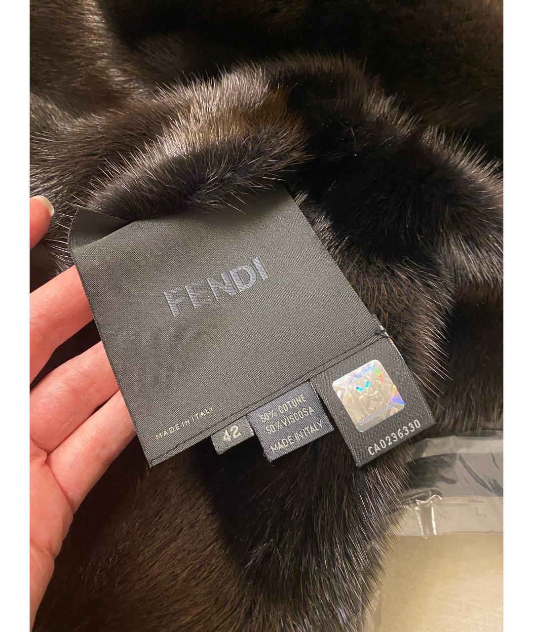 FENDI Меховая шуба, фото 6