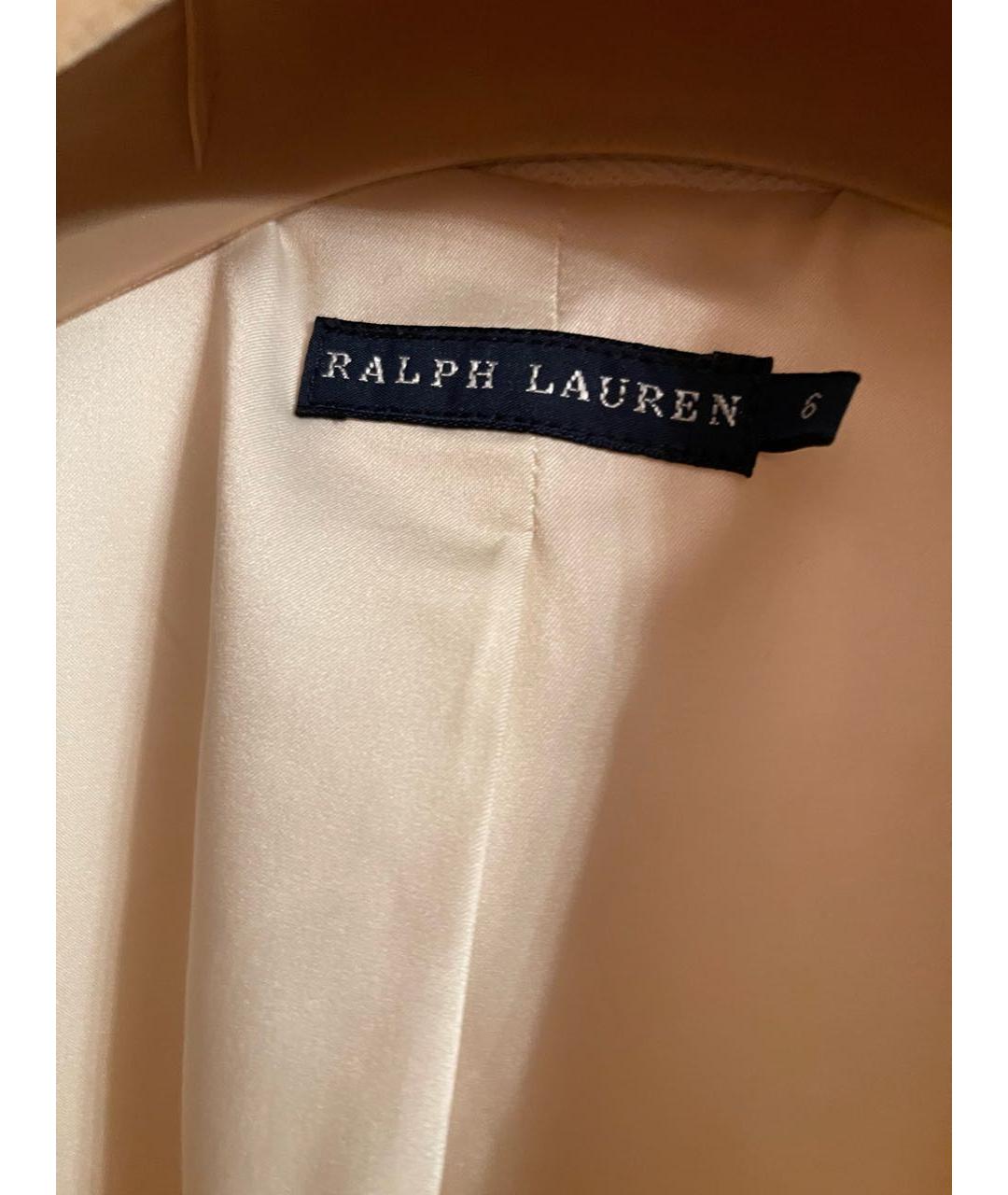 RALPH LAUREN Белый хлопковый жакет/пиджак, фото 4