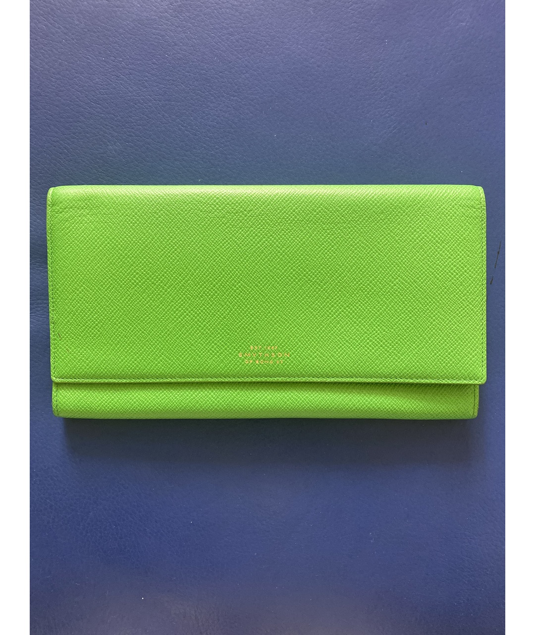 SMYTHSON Зеленый кожаный кошелек, фото 7