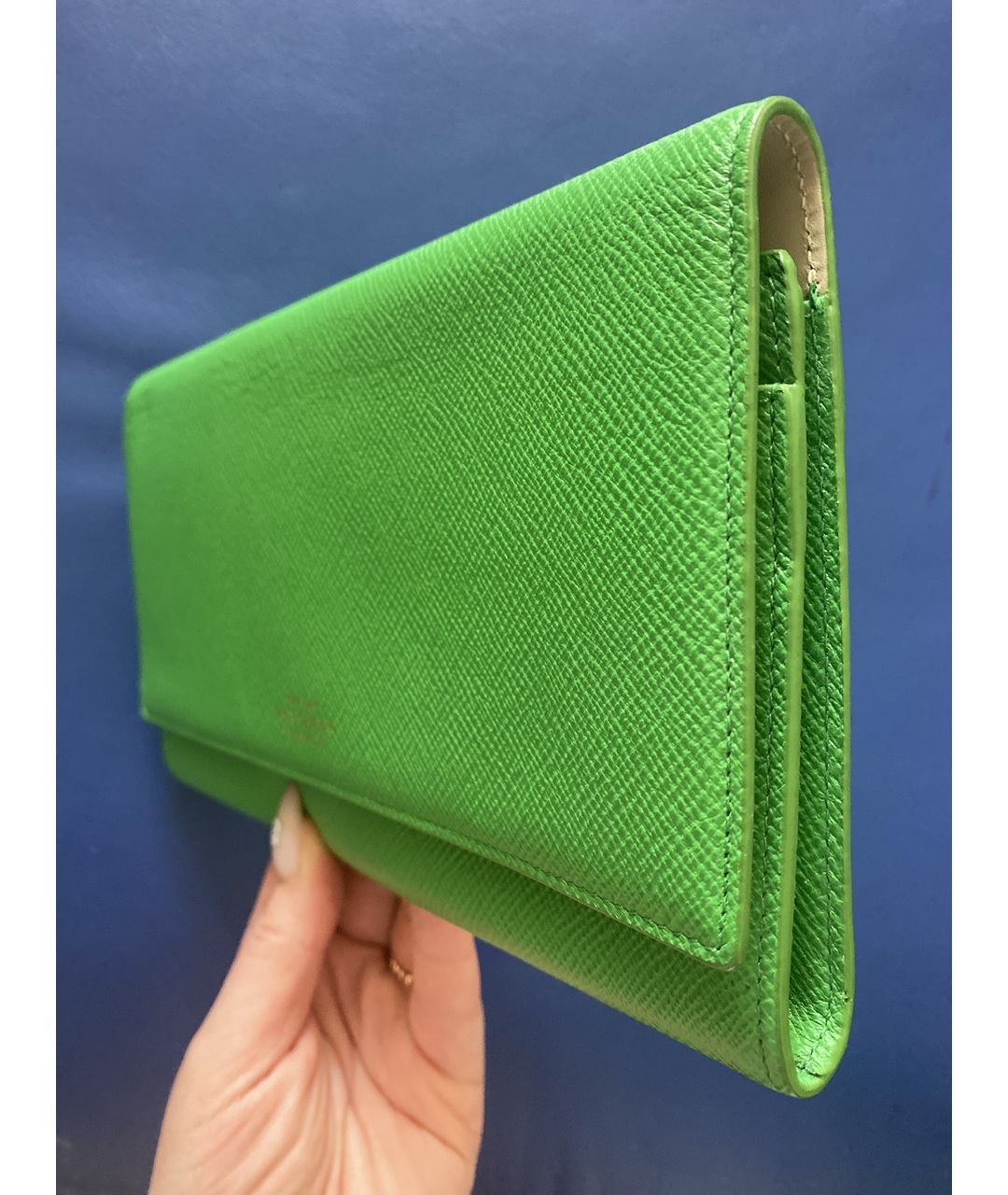 SMYTHSON Зеленый кожаный кошелек, фото 2