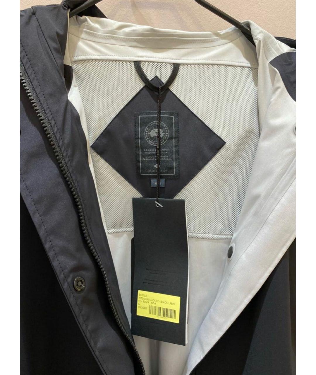 CANADA GOOSE Темно-синий полиэстеровый тренч/плащ, фото 3