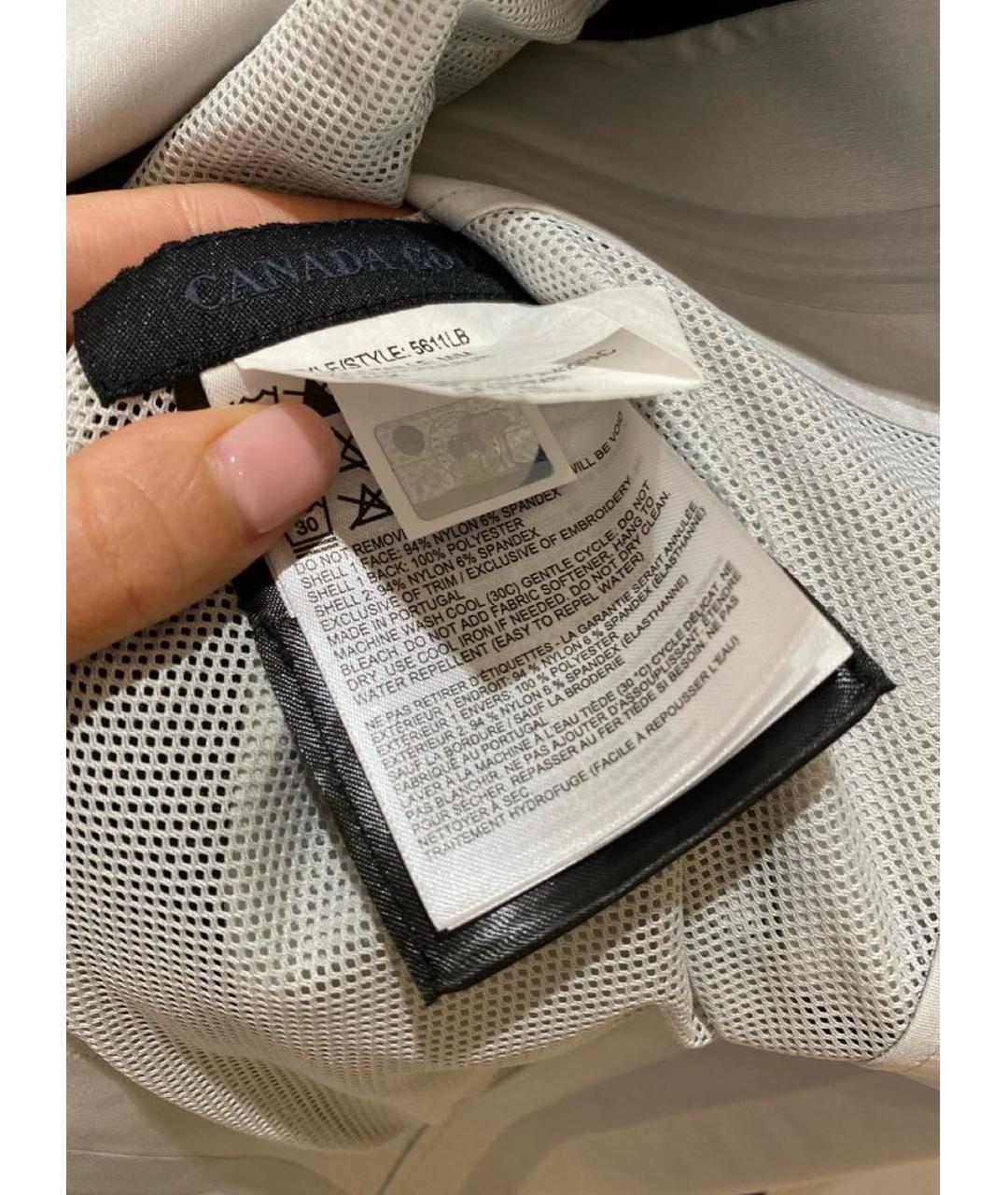 CANADA GOOSE Темно-синий полиэстеровый тренч/плащ, фото 5