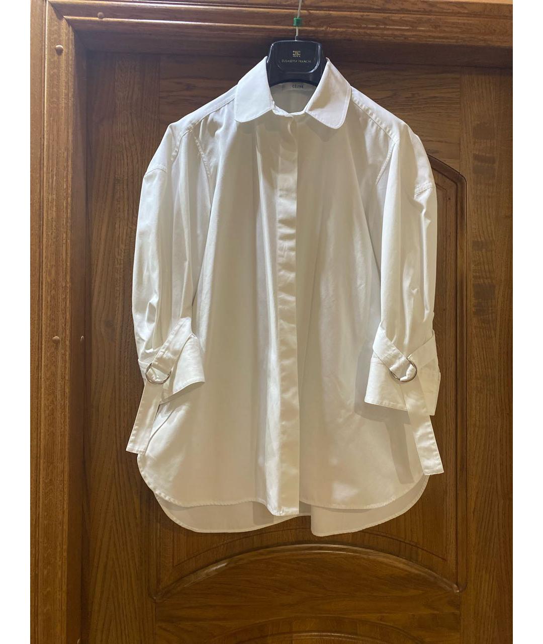 CELINE PRE-OWNED Белая хлопковая рубашка, фото 9