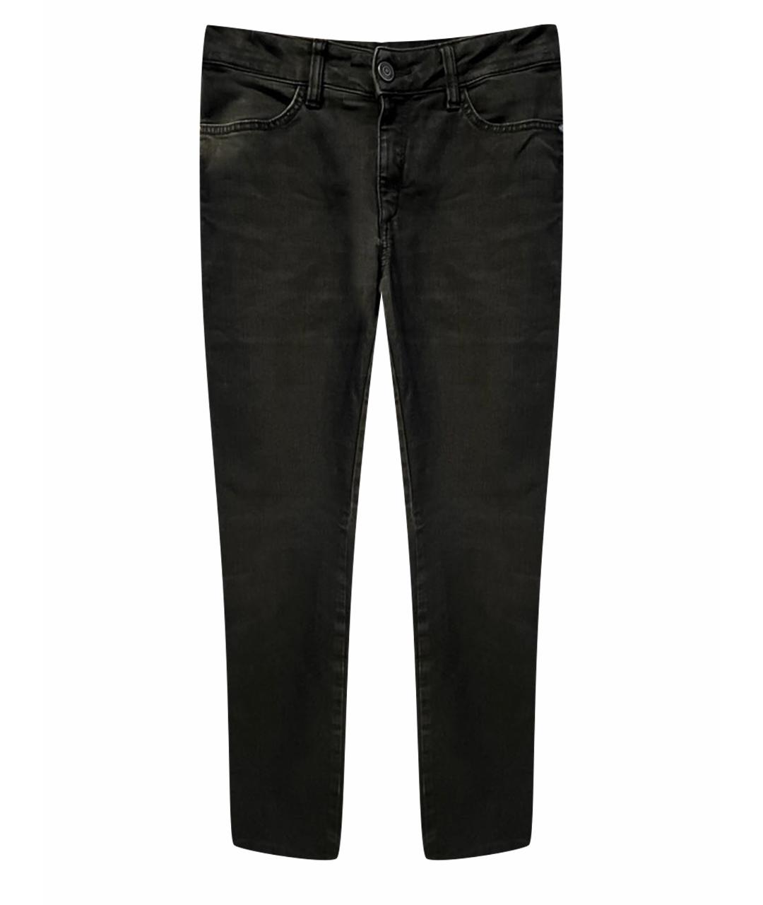 PIERRE CARDIN Черные хлопко-эластановые прямые джинсы, фото 1