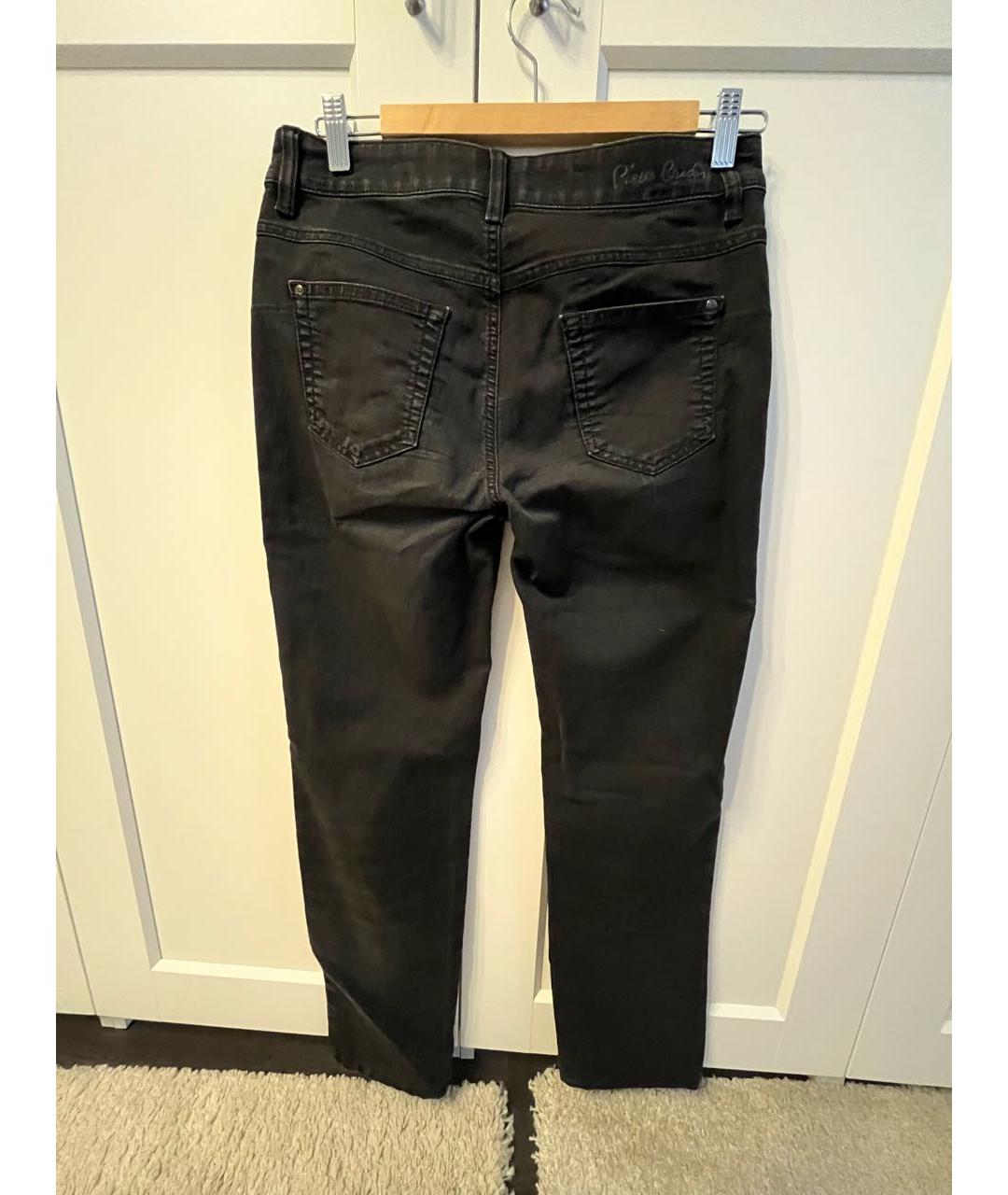 PIERRE CARDIN Черные хлопко-эластановые прямые джинсы, фото 2