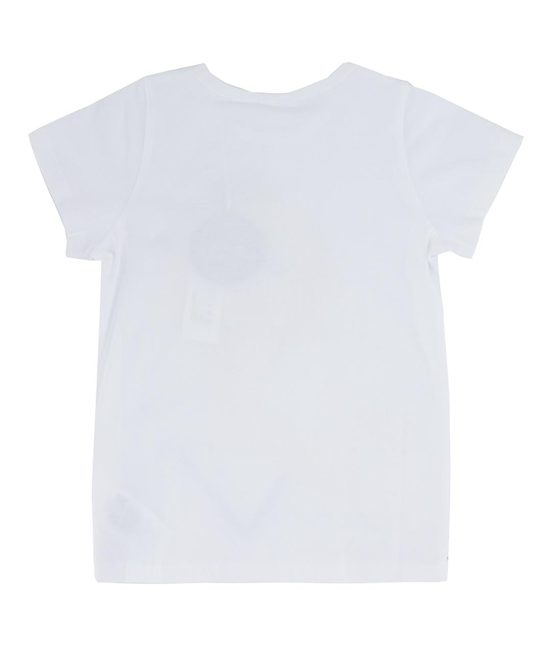 MINI RODINI Белый хлопковый детская футболка / топ, фото 2