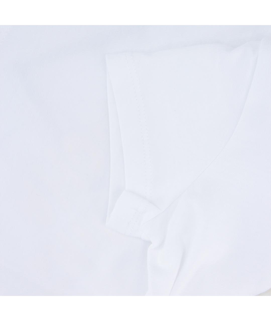 MINI RODINI Белый хлопковый футболка / топ, фото 4