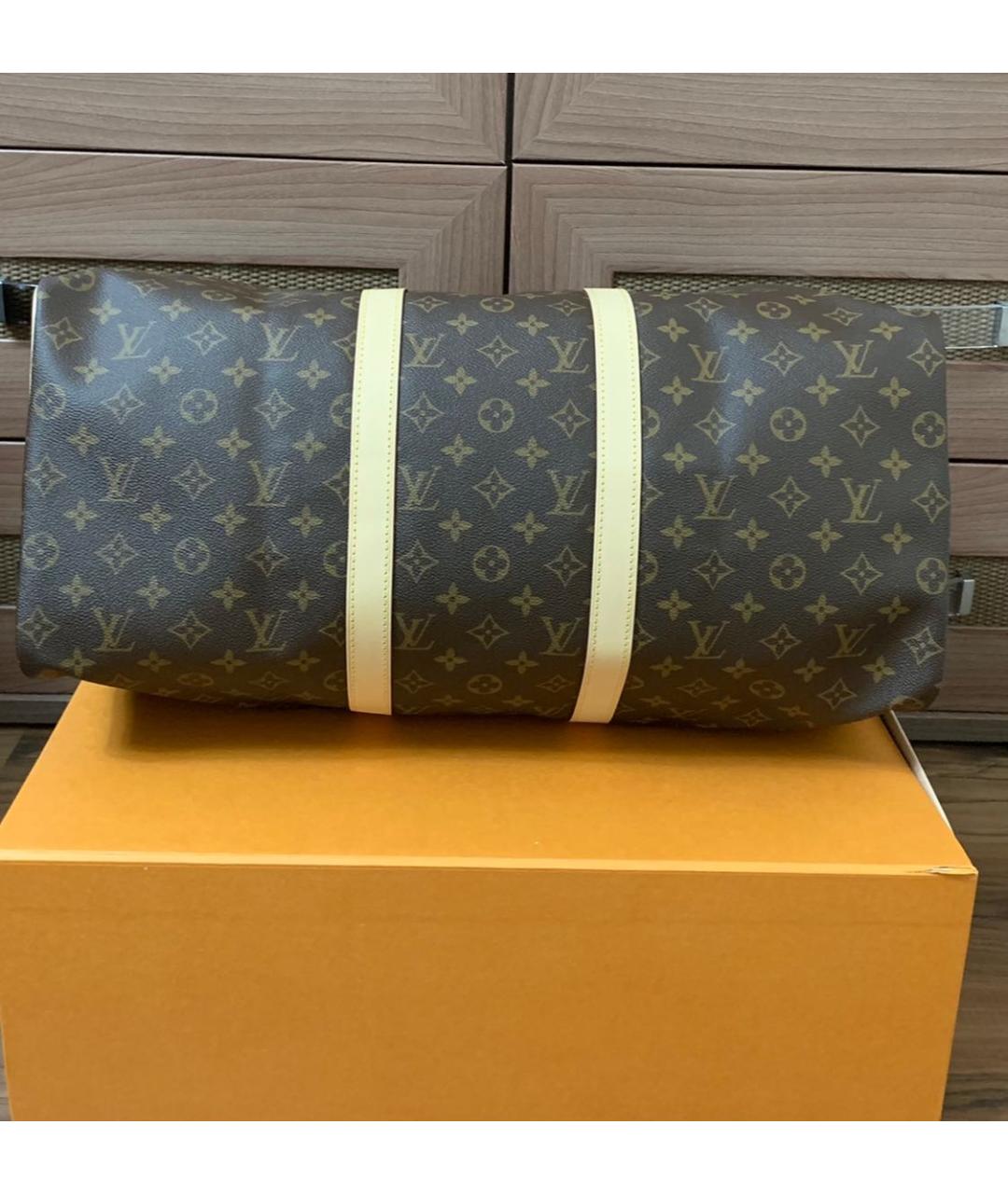 LOUIS VUITTON Коричневая дорожная/спортивная сумка, фото 3