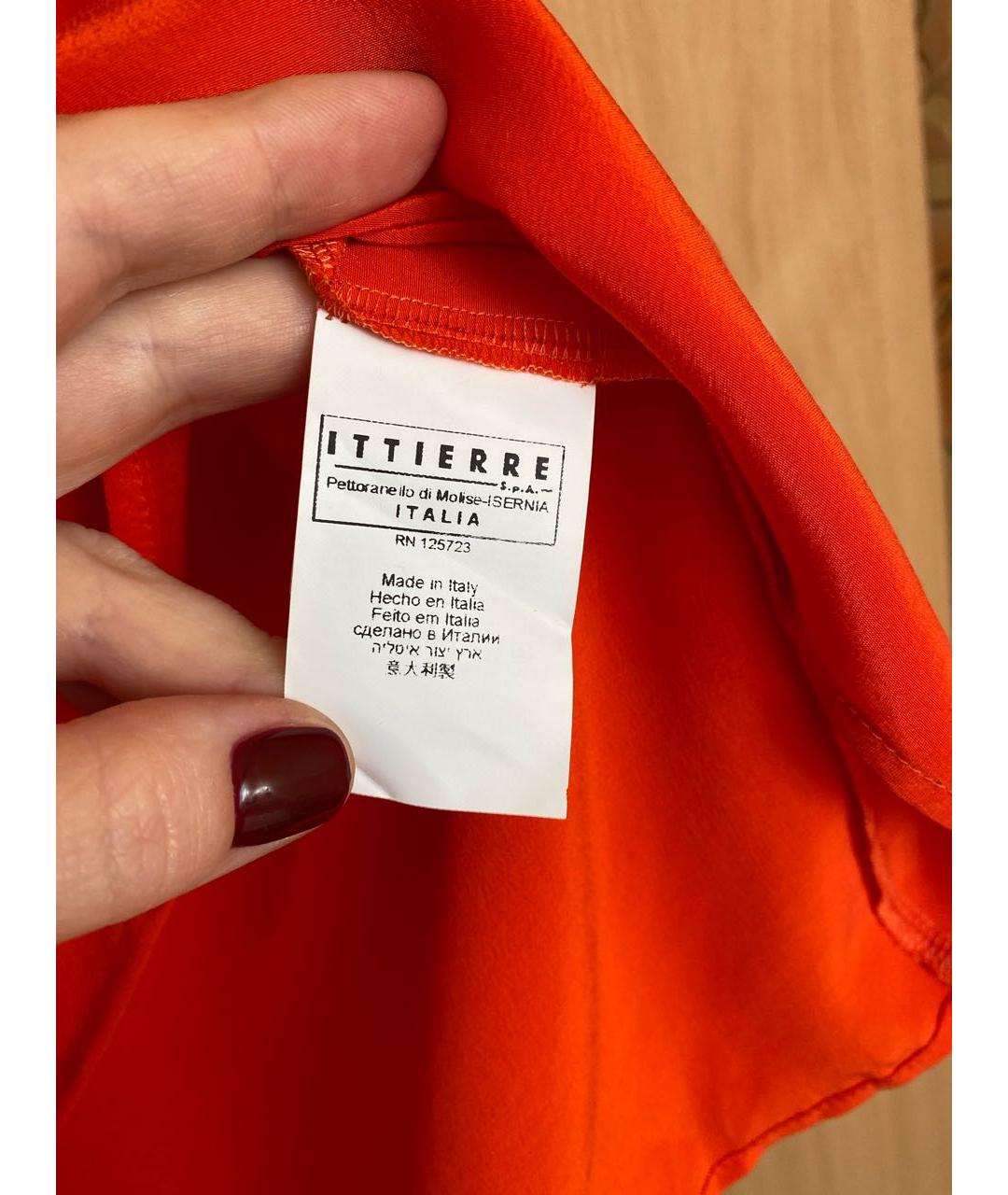 GIANFRANCO FERRE Оранжевая шелковая блузы, фото 3