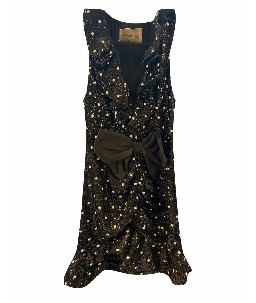 GIAMBATTISTA VALLI Черное полиэстеровое коктейльное платье, фото 1