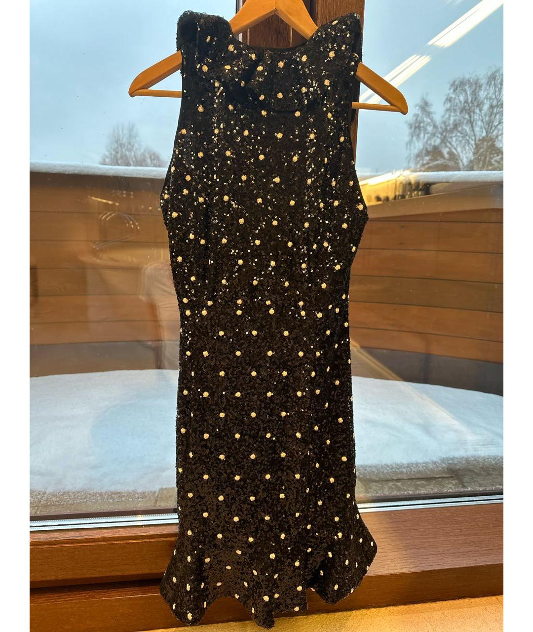 GIAMBATTISTA VALLI Черное полиэстеровое коктейльное платье, фото 2