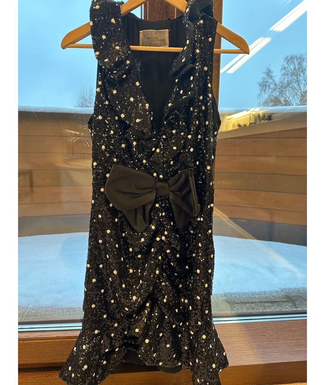 GIAMBATTISTA VALLI Черное полиэстеровое коктейльное платье, фото 5
