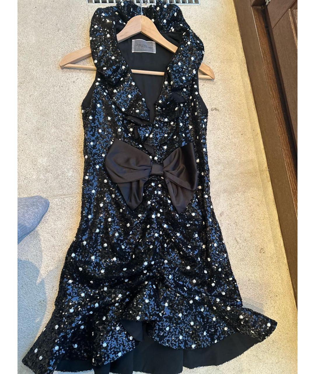 GIAMBATTISTA VALLI Черное полиэстеровое коктейльное платье, фото 4