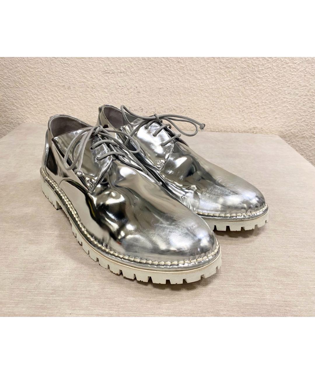 MARSELL Серебряные туфли из лакированной кожи, фото 4