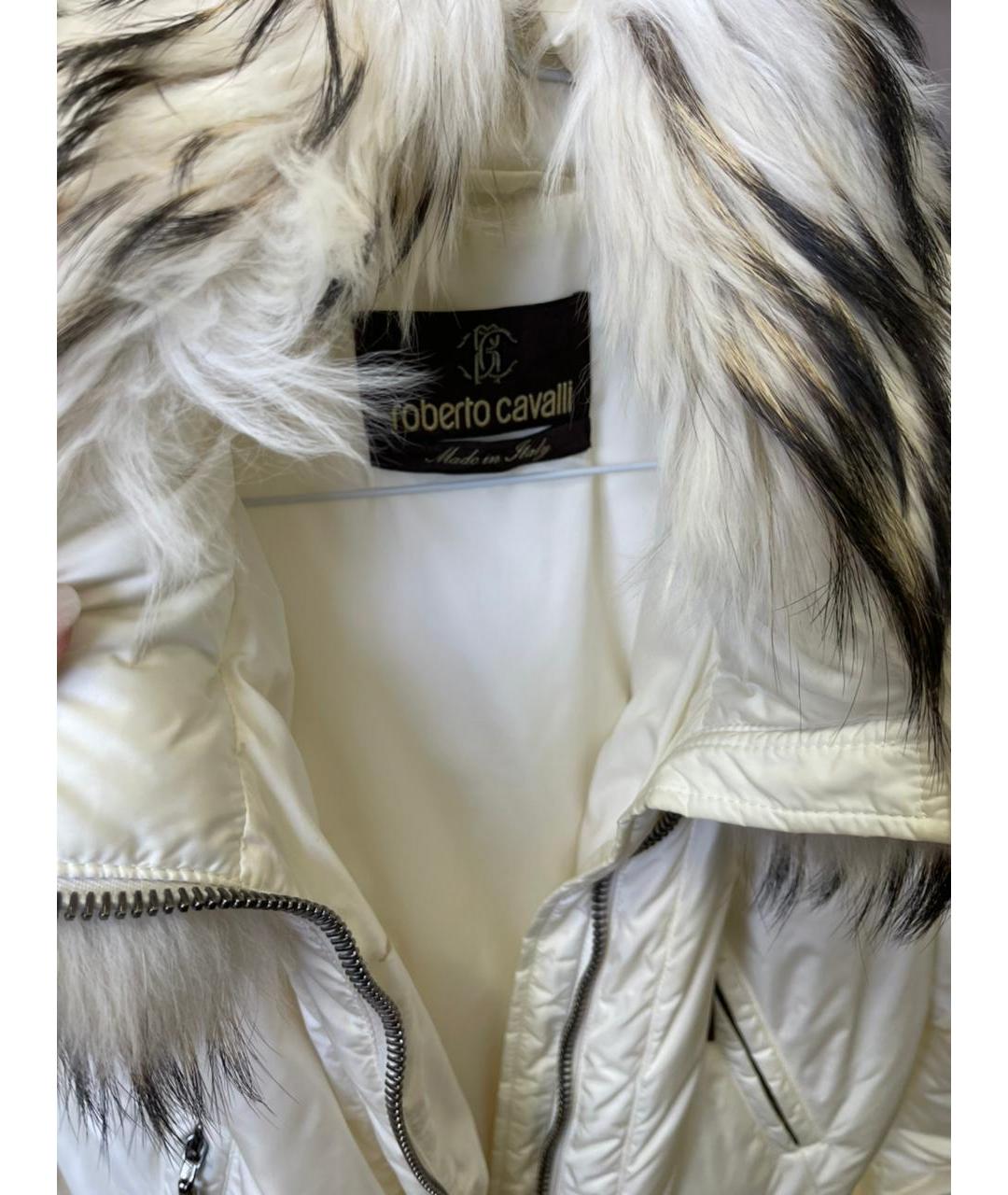 ROBERTO CAVALLI Белый пуховик, фото 3