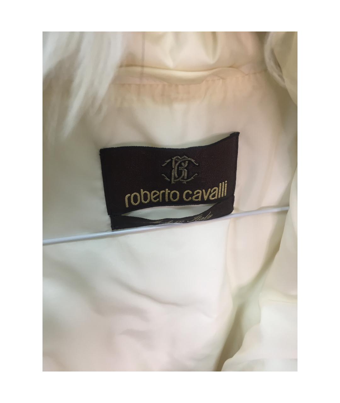 ROBERTO CAVALLI Белый пуховик, фото 4
