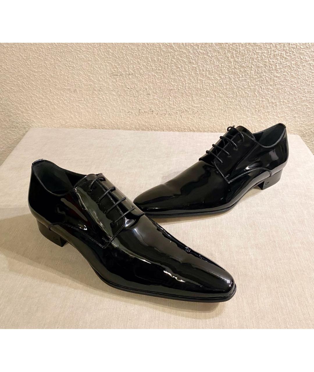 DSQUARED2 Черные туфли из лакированной кожи, фото 3