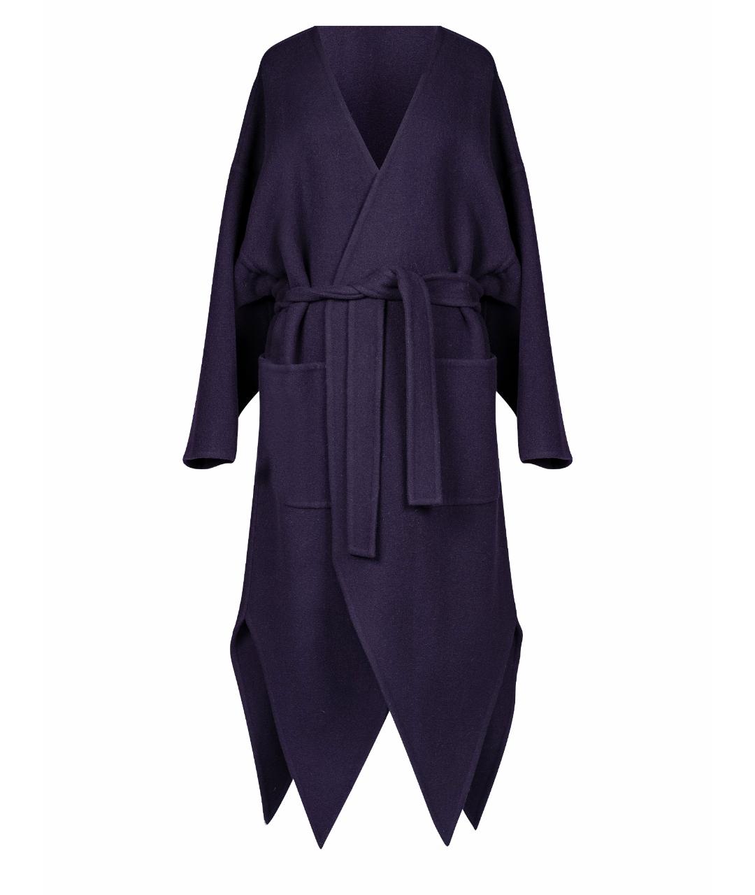 J.W.ANDERSON Фиолетовое шерстяное пальто, фото 1