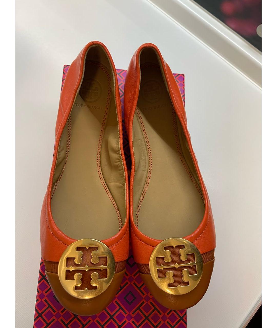 TORY BURCH Кожаные балетки, фото 4