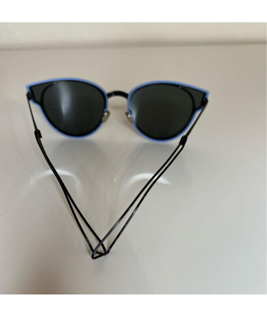 CHRISTIAN DIOR PRE-OWNED Черные металлические солнцезащитные очки, фото 2