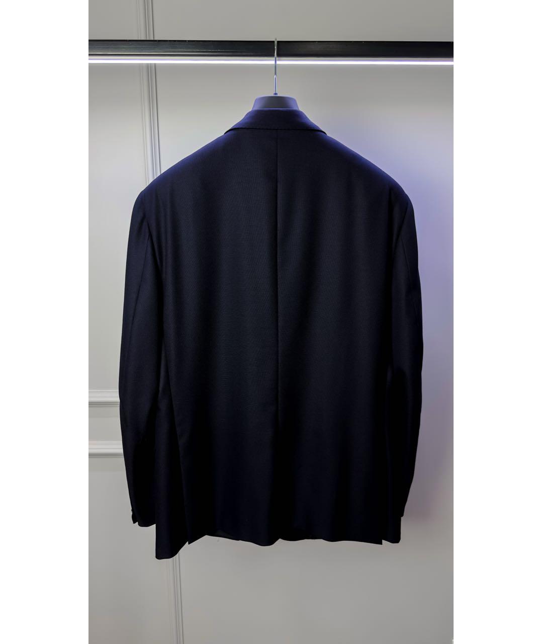 LORO PIANA Темно-синий шерстяной пиджак, фото 2