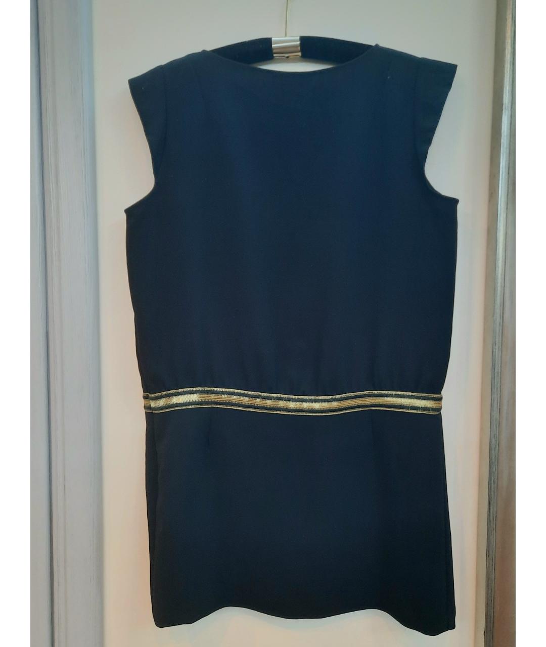 BA&SH Черное полиэстеровое коктейльное платье, фото 2