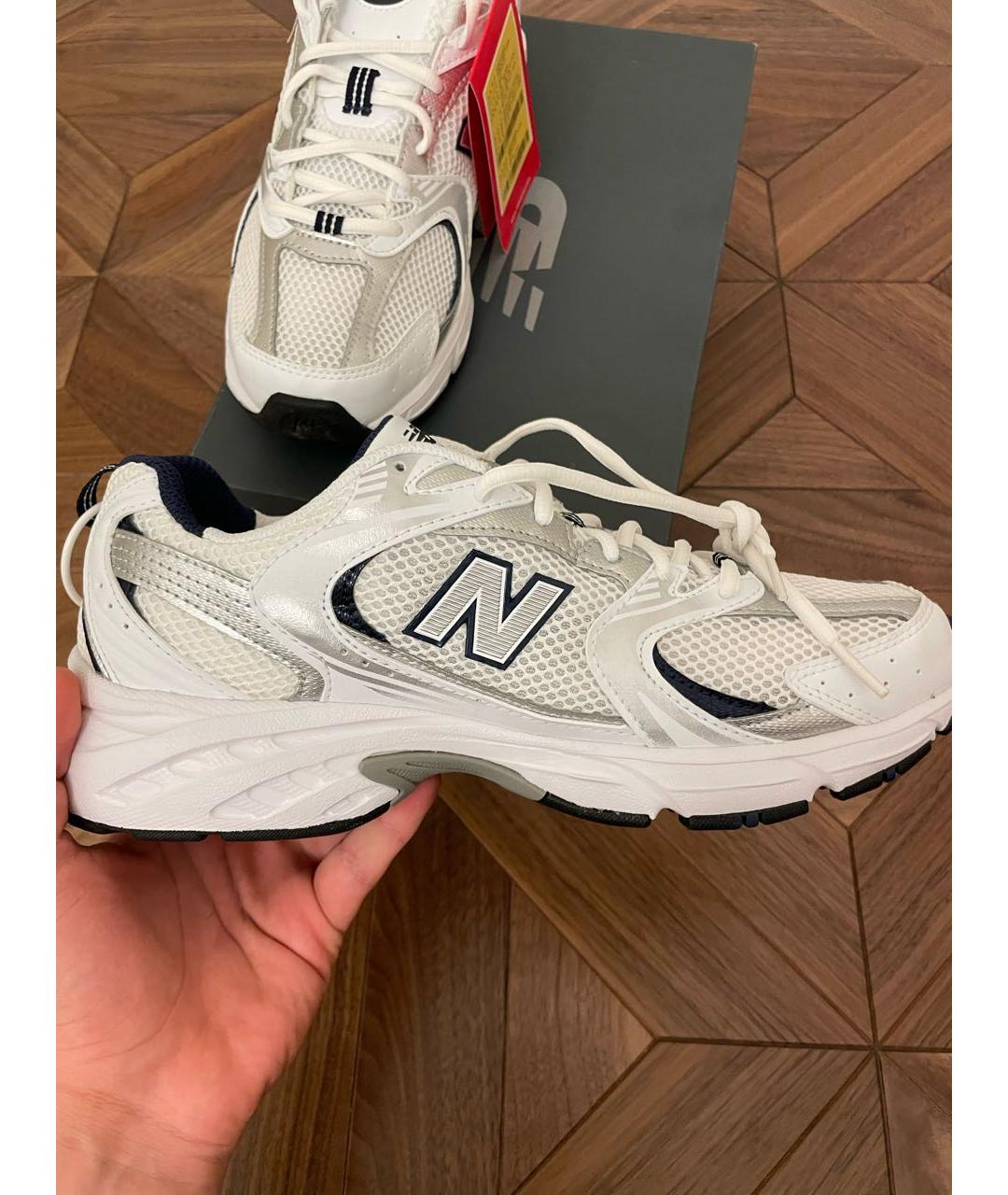 NEW BALANCE Белые текстильные высокие кроссовки / кеды, фото 5