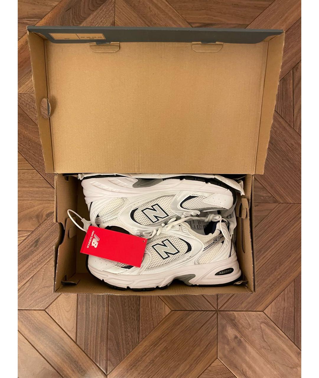NEW BALANCE Белые текстильные высокие кроссовки / кеды, фото 3