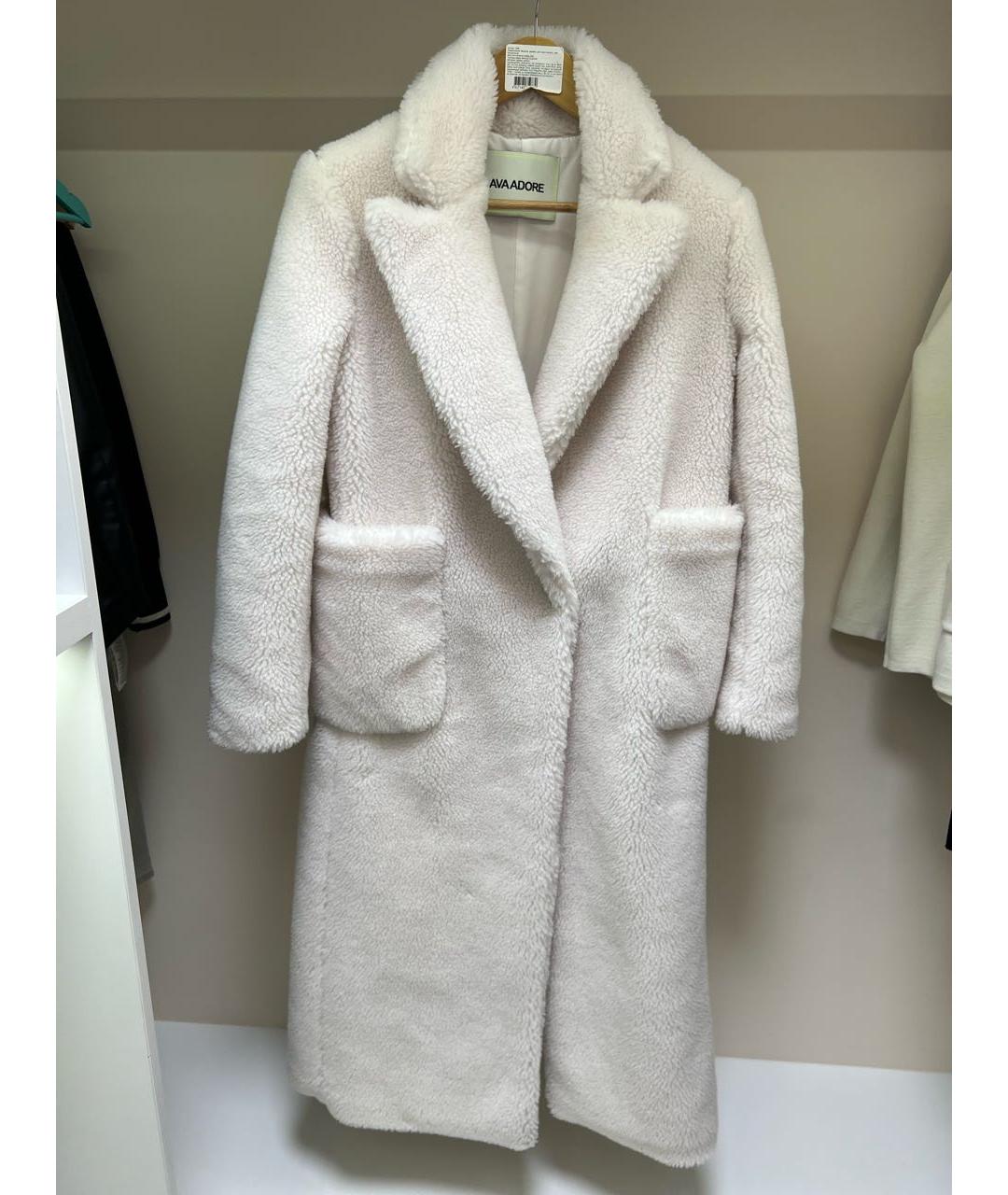 AVAADORE Белое полиэстеровое пальто, фото 5