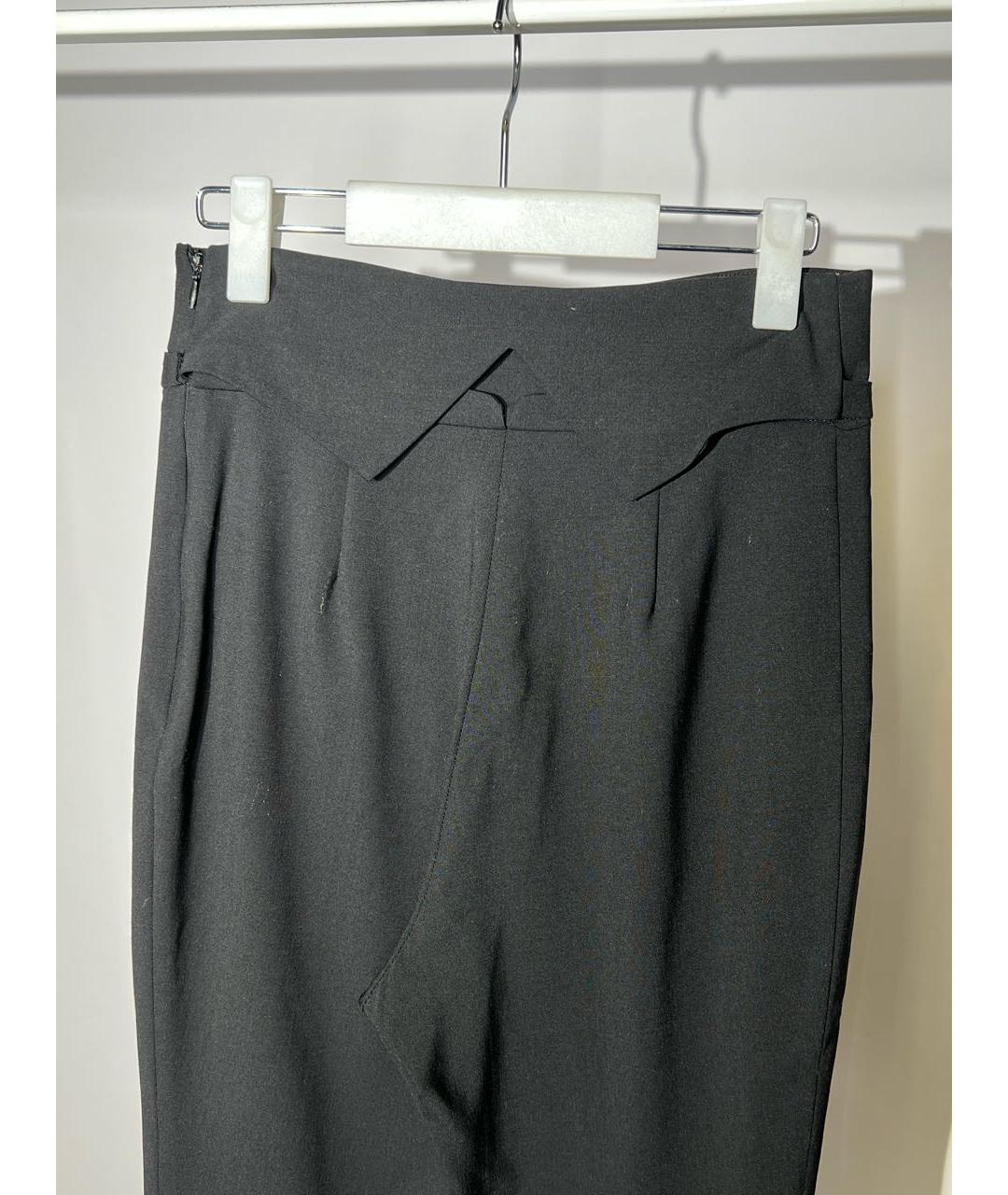 LA PERLA Черные прямые брюки, фото 2