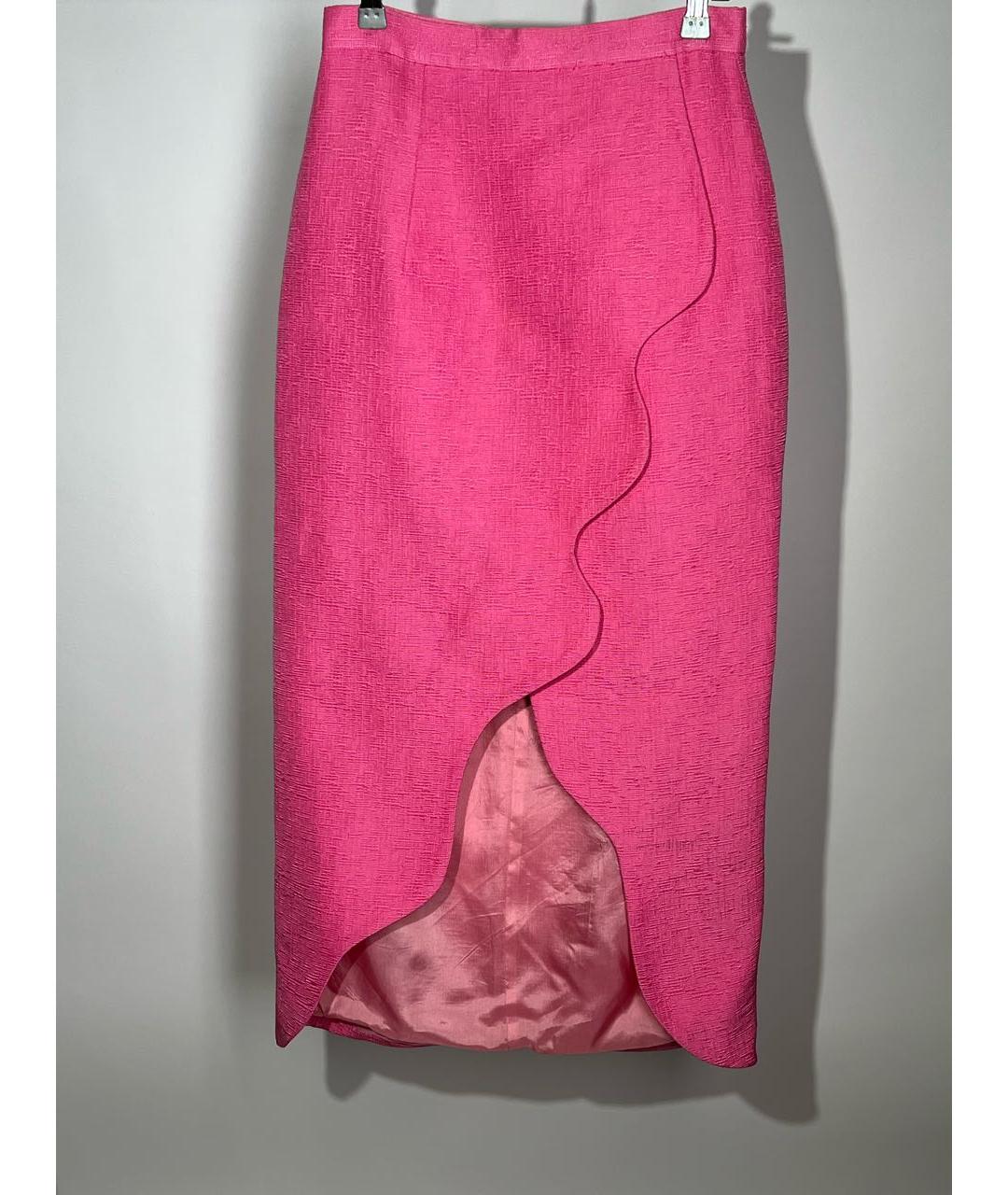TATA NAKA Розовая юбка миди, фото 5
