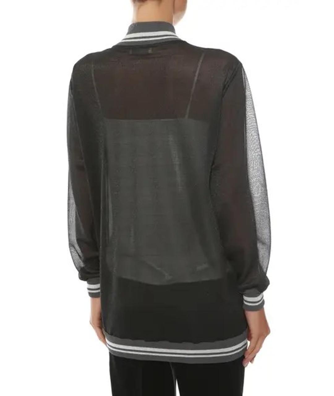 PANICALE Серый шелковый кардиган, фото 3