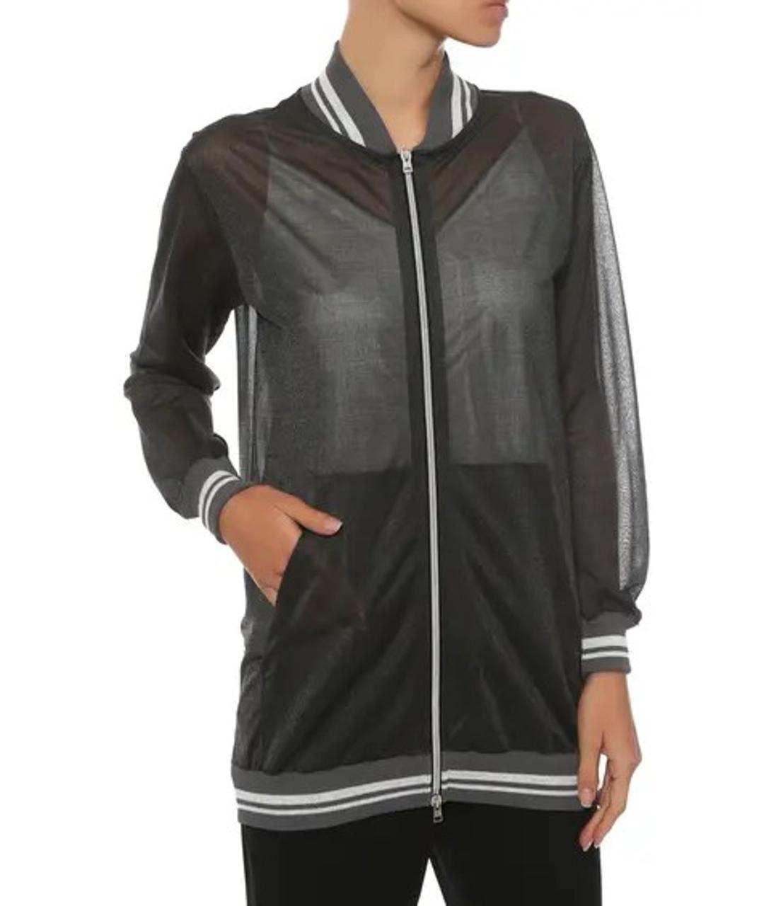 PANICALE Серый шелковый кардиган, фото 4