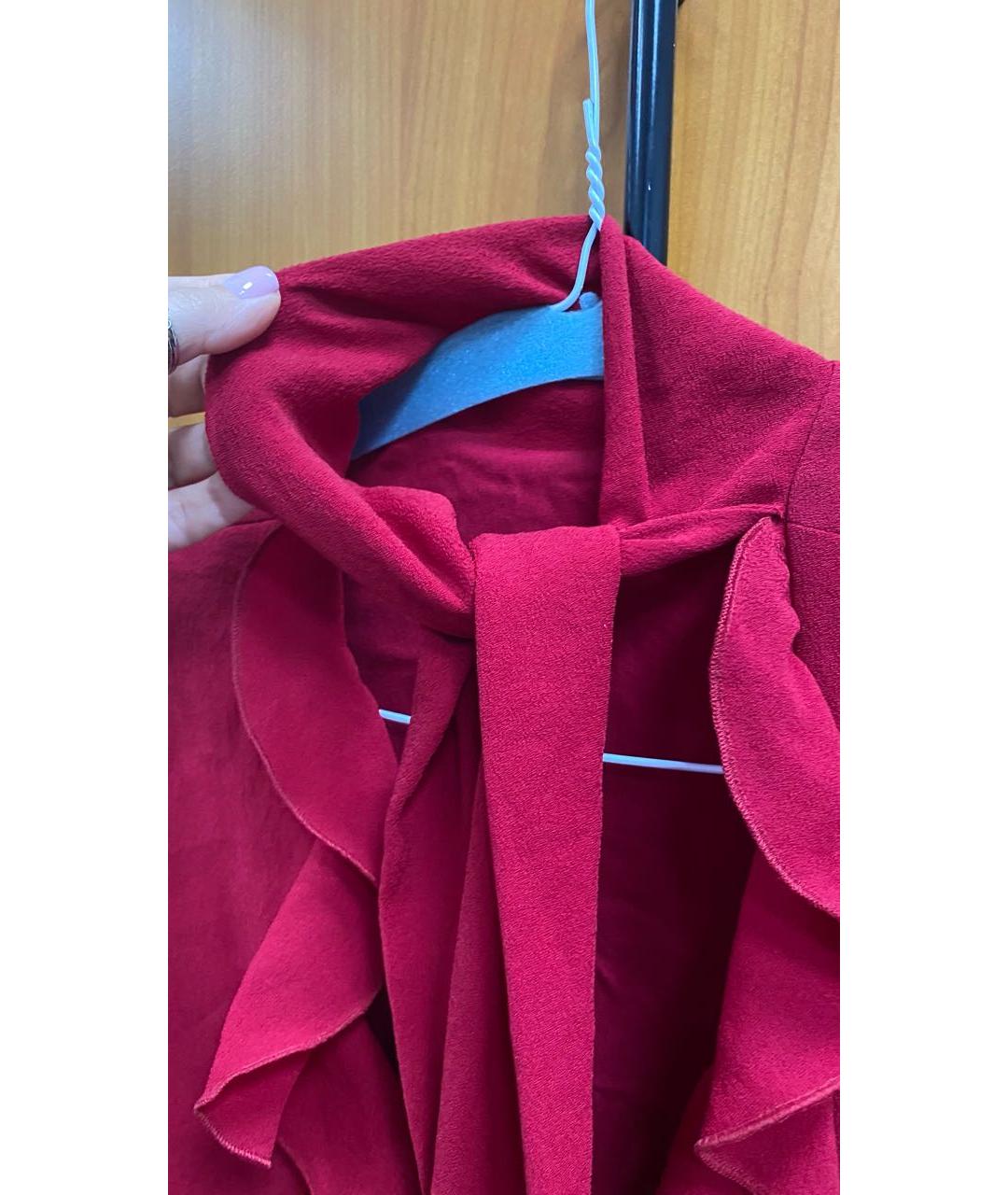 IRO Бордовое креповое коктейльное платье, фото 4