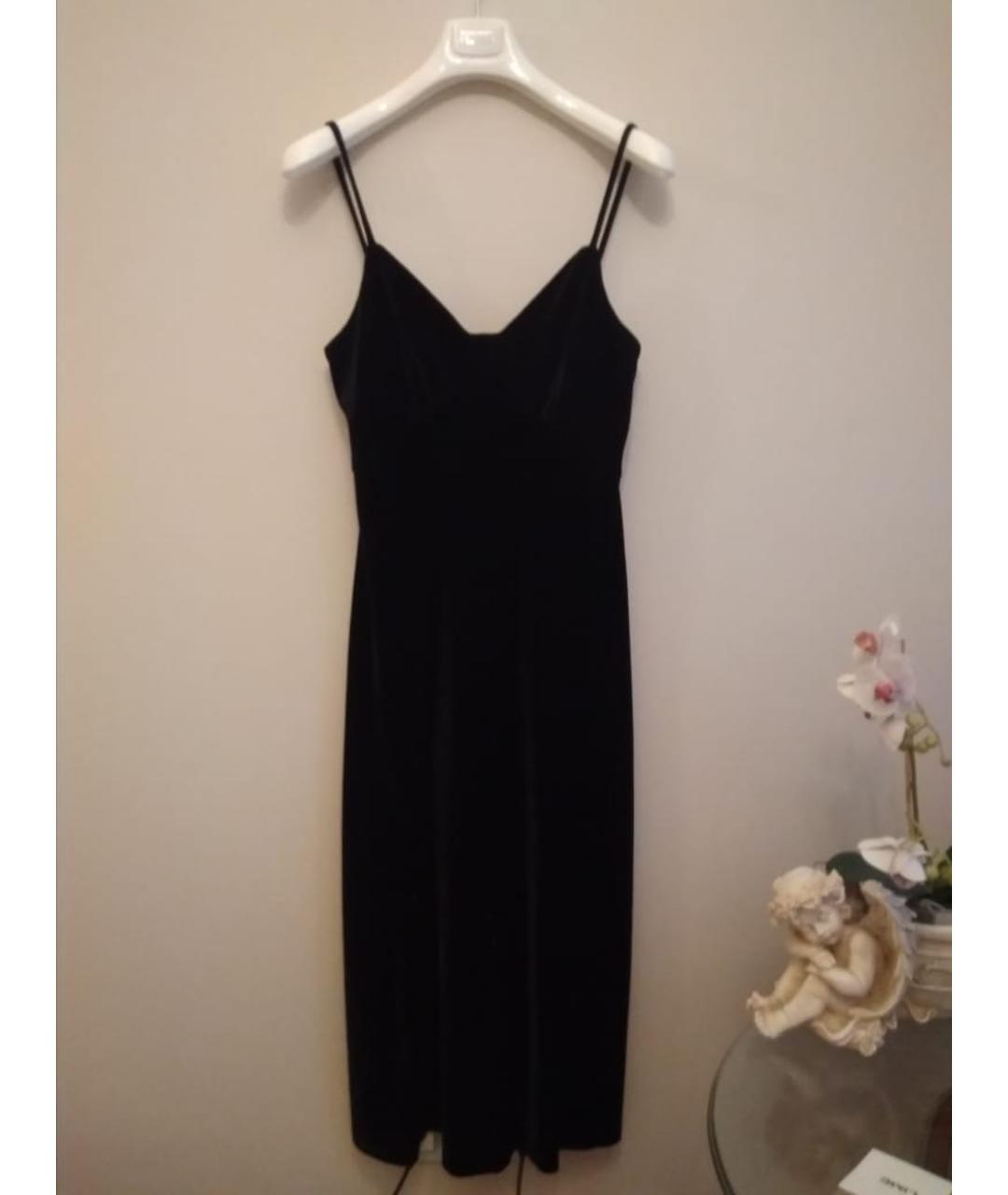 12 STOREEZ Черное бархатное коктейльное платье, фото 7