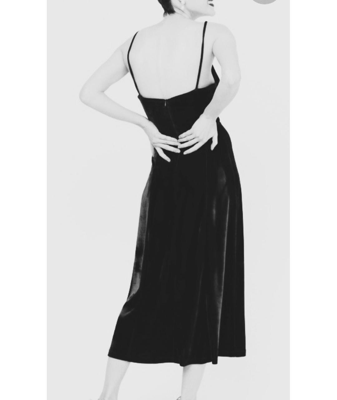 12 STOREEZ Черное бархатное коктейльное платье, фото 5