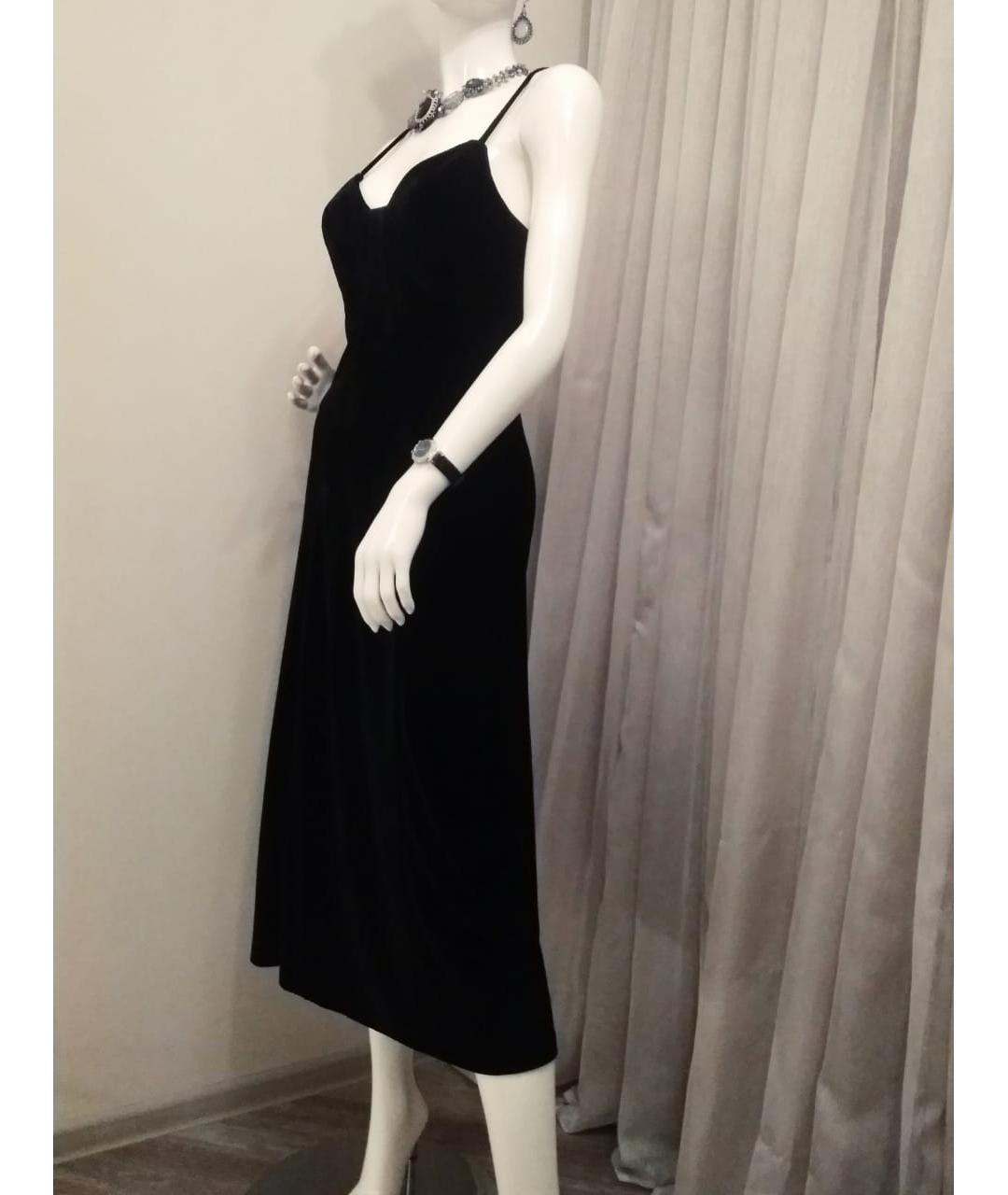 12 STOREEZ Черное бархатное коктейльное платье, фото 4