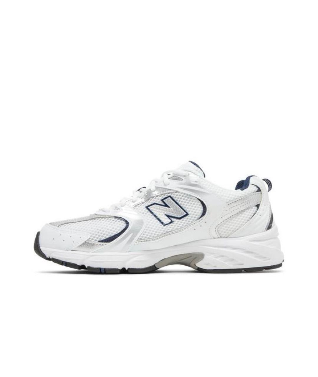 NEW BALANCE Серебряные текстильные кроссовки, фото 3