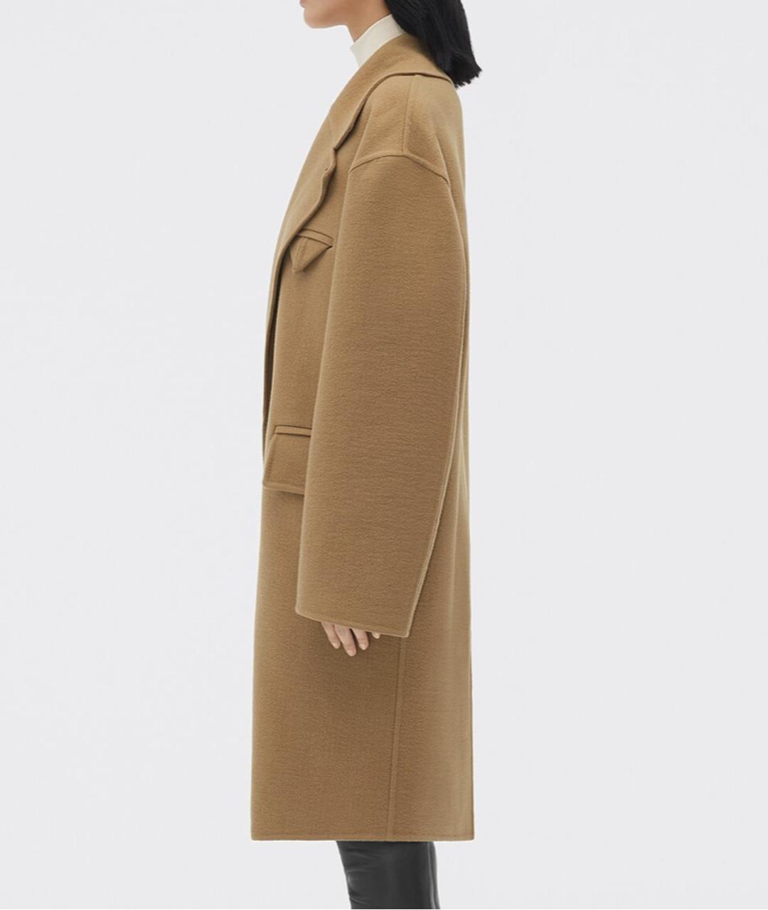 BOTTEGA VENETA Бежевое кашемировое пальто, фото 3