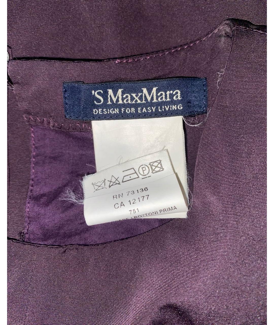 'S MAX MARA Фиолетовое повседневное платье, фото 3