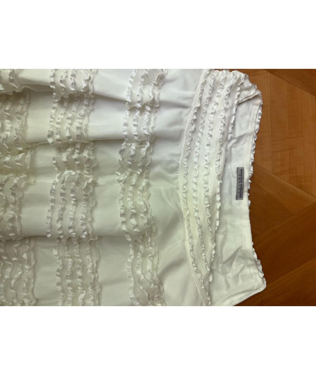 ERMANNO SCERVINO Белая хлопковая юбка, фото 2