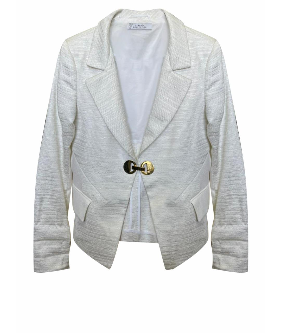 VERSACE COLLECTION Белый хлопковый жакет/пиджак, фото 1