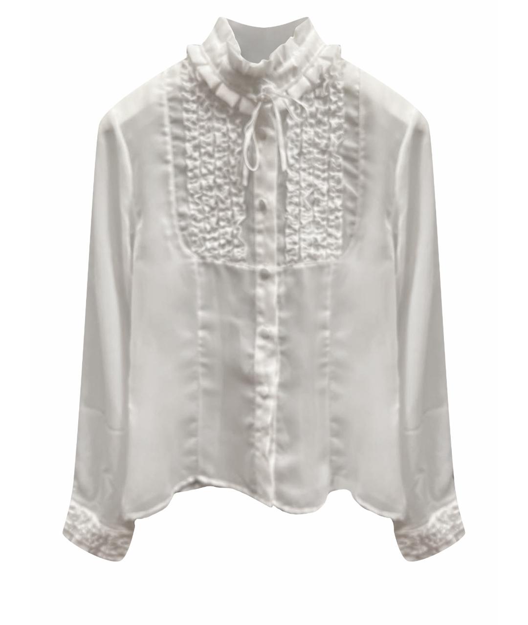 MISS BLUMARINE Белая полиэстеровая рубашка/блузка, фото 1