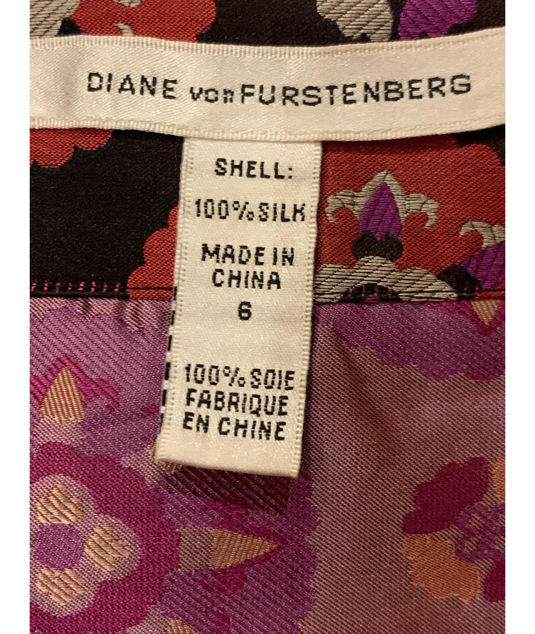 DIANE VON FURSTENBERG Мульти шелковый костюм с юбками, фото 6