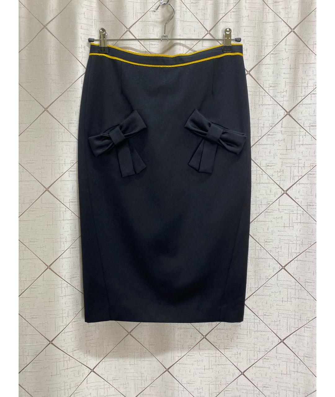 DOROTHEE SCHUMACHER Черная шерстяная юбка миди, фото 5