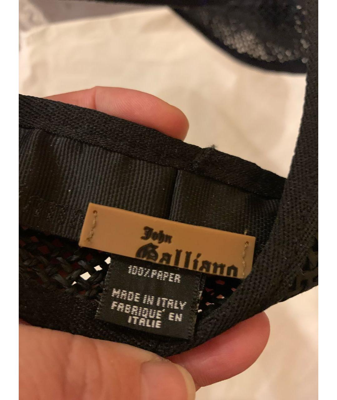 JOHN GALLIANO Черная кепка, фото 4