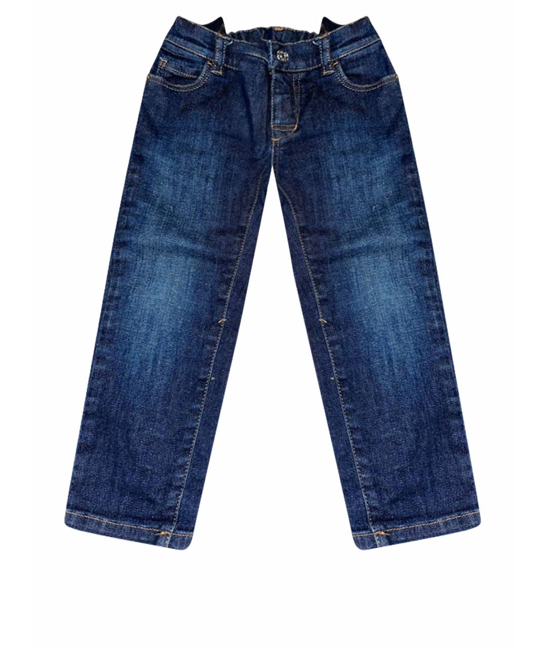 GUCCI KIDS Темно-синие хлопковые детские джинсы, фото 1